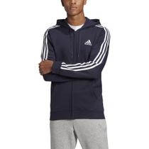Moletom masculino Adidas Standard Essentials de lã com 3 listras Moletom masculino Adidas Standard Essentials de lã com 3 listras