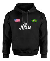 Moletom Masculino Agasalho Jiu Jitsu Blusa De Frio Canguru