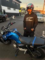 Moletom Masculino Alpinestars Moto Inverno Capuz Bolso Canguru Preto Estampa Estilosa