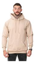 Moletom Masculino Básico Algodão Blusa De Frio Canguru Liso