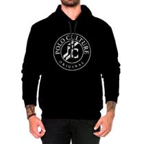 Moletom Masculino Blusa Casaco Capuz Careca Estampado Vermelho/Preto M