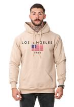 Moletom Masculino Blusa de Frio Canguru Los Angeles