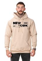 Moletom Masculino Blusa de Frio Canguru New York Urban