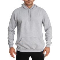 Moletom Masculino Blusa De Frio Casaco Canguru Capuz Liso