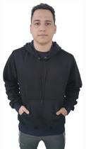 Moletom Masculino Blusa De Frio Casaco Com Capuz Bolso Canguru Agasalho Algodão