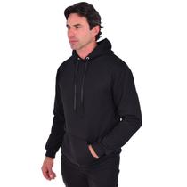 Moletom Masculino Blusa De Frio Confortável Liso Com Capuz Casual Básico
