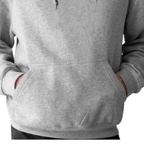 Moletom Masculino Bolso Canguru Flanelado Liso Algodão