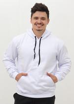 Moletom Masculino Canguru Branco