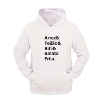 Moletom Masculino Canguru Capuz Estampa Bife & Batata