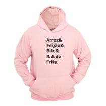 Moletom Masculino Canguru Capuz Estampa Bife & Batata