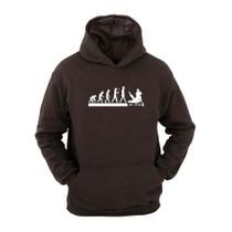 Moletom Masculino Canguru Com Capuz Estampa Evolução