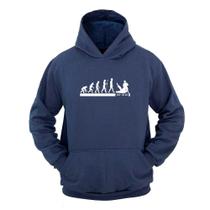 Moletom Masculino Canguru Com Capuz Estampa Evolução