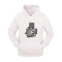 Moletom Masculino Canguru Com Capuz Estampa Jiu Jitsu Conforto