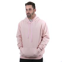 Moletom masculino canguru com capuz liso de bolso inverno cor - rosa bb Moletom masculino canguru com capuz liso de bolso inverno cor - rosa bb