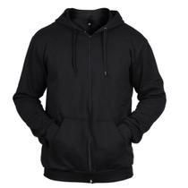 Moletom Masculino Canguru Com Zíper e Capuz Flanelado Liso Basico Moletom Masculino Canguru Com Zíper e Capuz Flanelado Liso Basico