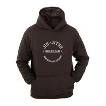 Moletom Masculino Canguru Estampa Jiu Jitsu Arm Lock Capuz
