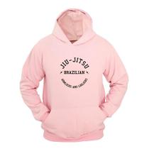 Moletom Masculino Canguru Estampa Jiu Jitsu Arm Lock Capuz