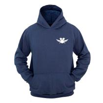 Moletom Masculino Canguru Estampa Warrior com Capuz