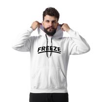 Moletom Masculino Canguru estampado Freeze Com bolso e capuz