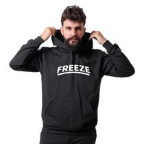 Moletom Masculino Canguru estampado Freeze Com bolso e capuz