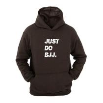 Moletom Masculino Canguru Flanelado Jiu Jitsu Just Estampado