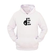 Moletom Masculino Canguru Flanelado No Pain No Gain Inverno Moletom Masculino Canguru Flanelado No Pain No Gain Inverno