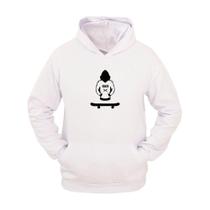 Moletom Masculino Canguru Flanelado Skate Board Estampado