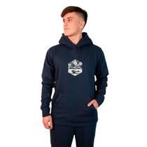 Moletom Masculino Canguru Hexágono Azul Moletom Masculino Canguru Hexágono Azul