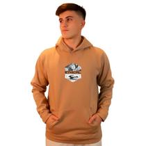 Moletom Masculino Canguru Hexágono Cáqui Moletom Masculino Canguru Hexágono Cáqui