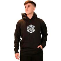 Moletom Masculino Canguru Hexágono Preto Moletom Masculino Canguru Hexágono Preto