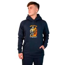 Moletom Masculino Canguru Surf Or Die Azul