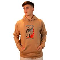 Moletom Masculino Canguru Surf Or Die Cáqui Moletom Masculino Canguru Surf Or Die Cáqui