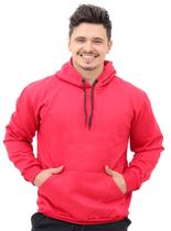 Moletom Masculino Canguru Vermelho Moletom Masculino Canguru Vermelho