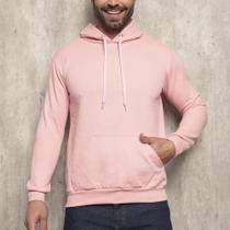 Moletom Masculino Casaco Canguru Flanelado Capuz Quente Inverno Estiloso Confortável