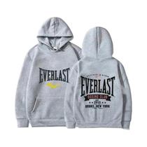 Moletom Masculino Casual Harajuku Com Estampa Gráfica Do Logo Everlast Para O Inverno