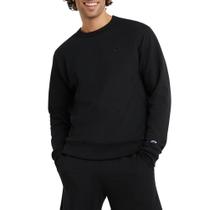 Moletom masculino Champion com gola redonda, peso médio, preto, 2GG