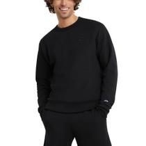 Moletom masculino Champion de gola redonda Powerblend Fleece preto