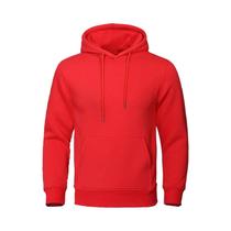 Moletom Masculino Com Capuz De Fleece Quente Casual Streetwear Solto Respirável Pullover Cor Sólida