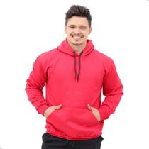 Moletom Masculino com Capuz e Bolsos Canguru Blusa de frio Confortável