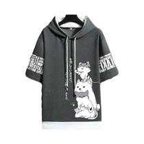 Moletom Masculino com Capuz Harajuku - Estampa de Desenho Animado - Streetwear Casual