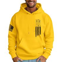 Moletom masculino com capuz MLYYJCKG, moderno, de lã grande, amarelo