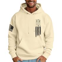 Moletom masculino com capuz MLYYJCKG, moderno, de lã grande, bege, 6GG Moletom masculino com capuz MLYYJCKG, moderno, de lã grande, bege, 6GG