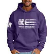 Moletom masculino com capuz MLYYJCKG, moderno, de lã grande e bolsos, roxo Moletom masculino com capuz MLYYJCKG, moderno, de lã grande e bolsos, roxo