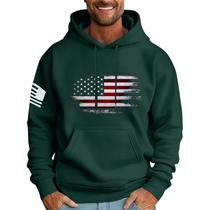 Moletom masculino com capuz MLYYJCKG, moderno, de lã grande e bolsos, verde, GG