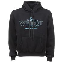 Moletom Masculino com Capuz Preto Wrangler 38385 Moletom Masculino com Capuz Preto Wrangler 38385