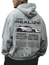 Moletom masculino com capuz RoseSeek com capuz vintage estampado para carros Moletom masculino com capuz RoseSeek com capuz vintage estampado para carros