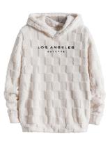 Moletom masculino com capuz Verdusa, pulôver felpudo, bege, XXL