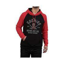Moletom Masculino Com Estampa De Caveira Pirata Goonies, Manga Raglan, Fleece Macio, Pulôver Casual Moletom Masculino Com Estampa De Caveira Pirata Goonies, Manga Raglan, Fleece Macio, Pulôver Casual