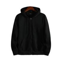 Moletom Masculino Com Zíper E Capuz De Manga Longa, Casual, Ajuste Solto, Para Outono E Inverno
