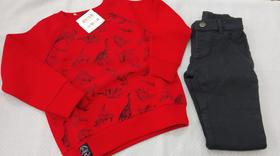 Moletom Masculino Cor Vermelho Tamanho 2